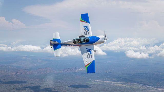 APS airplane in the sky